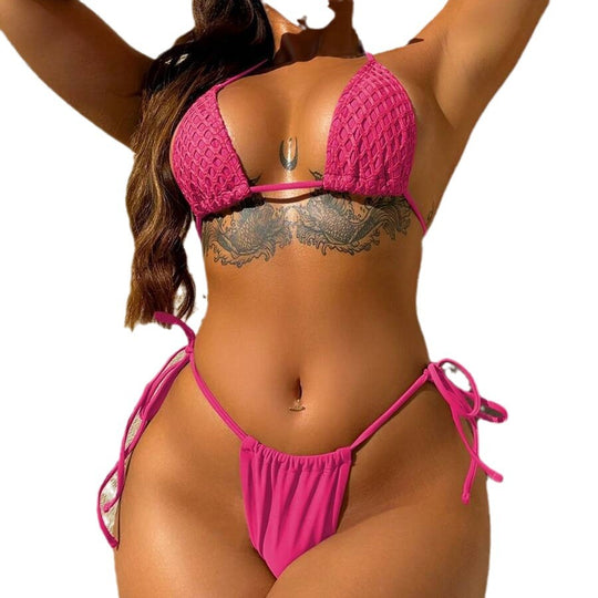 Damen Netz-Bikini mit Wickelrock EB