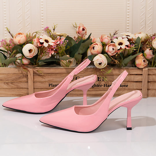 Damen Slingback Pumps mit spitzem Zehenbereich EB