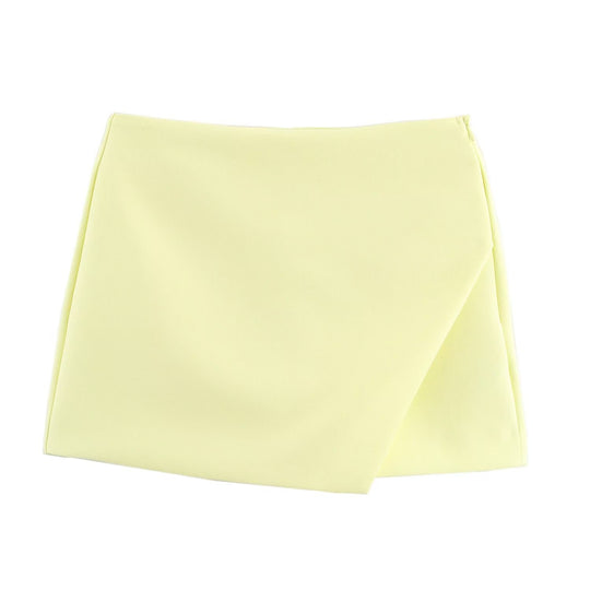 Damen modische Wickel-Shorts aus hochwertigem, elastischem Material EB