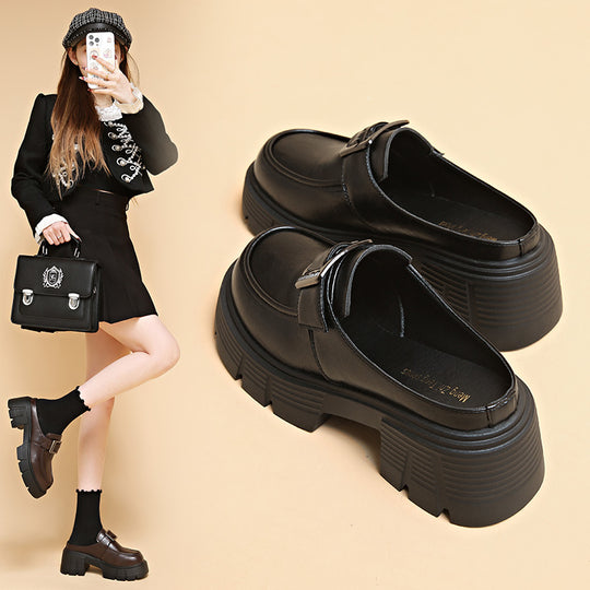 Damen modische Clogs mit robustem Design und verstellbarem Riemchen EB