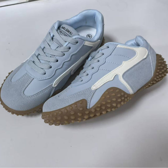 Damen Sportliche Sneakers mit atmungsaktiver Oberflächenstruktur und rutschfester Sohle EB