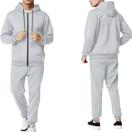 Herren nan zweiteiliges Zip-Hoodie und schmal zulaufende Jogginghose aus French Terry EB