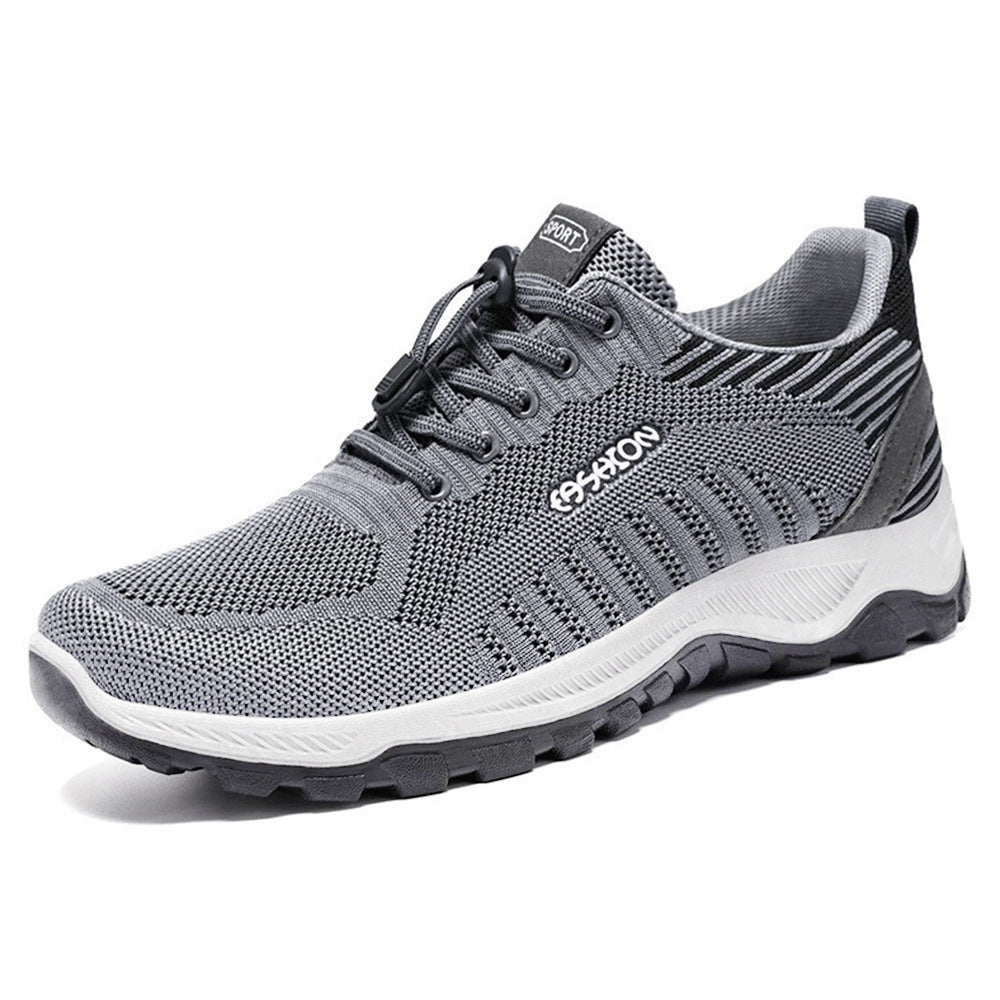 Herren nan flexible Mesh-Trailrunner mit stoßdämpfender EVA-Zwischensohle, Schnellzug-Schnürung und griffiger Outdoor-Profilsohle EB