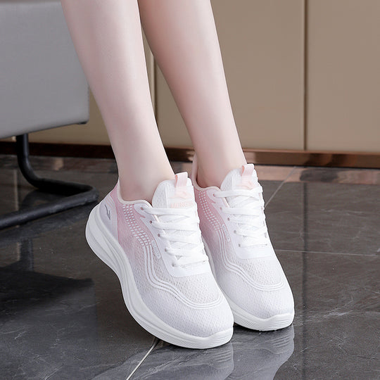 Damen Luxus Lauf-Sneakers mit atmungsaktiver Netzstruktur und bequemer Dämpfung EB