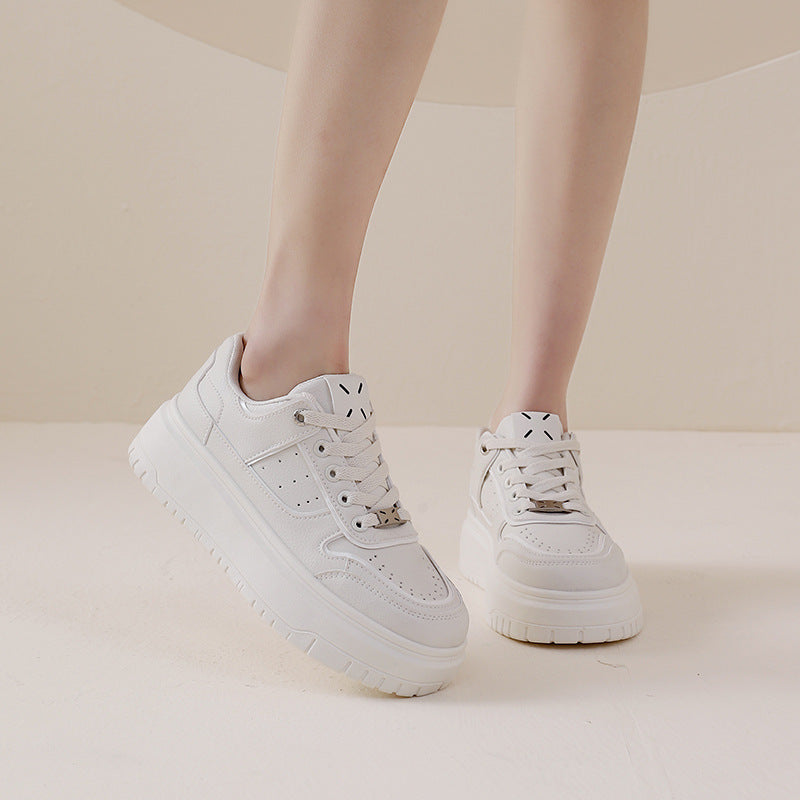 Damen modische Sneakers mit hohem Plateau und atmungsaktivem Design EB