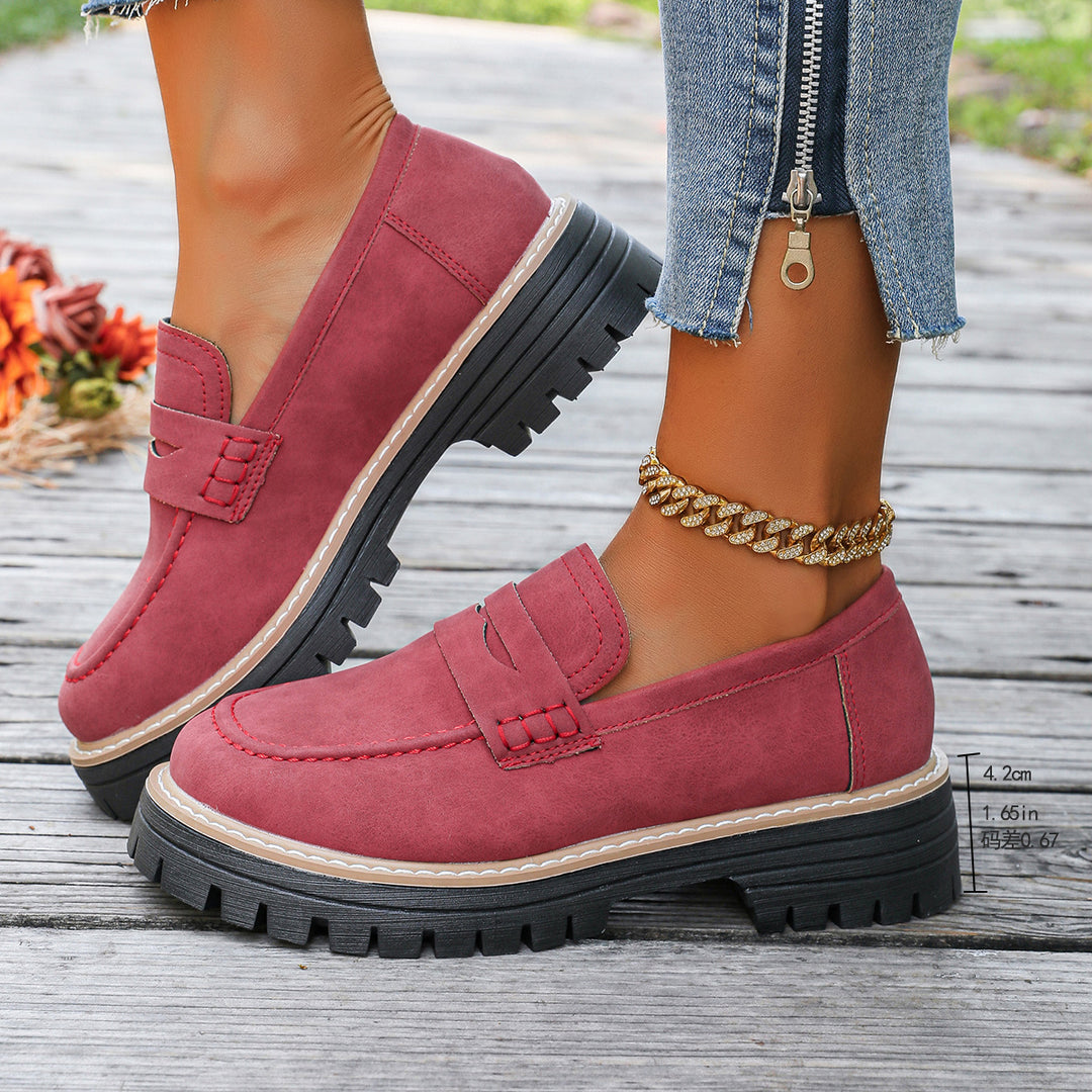 Damen Bequeme Mokassins mit trendiger Sohle und modischem Design EB