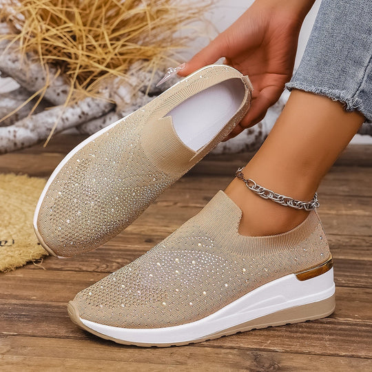 Damen Glitzernde Slip-On Sneaker EB