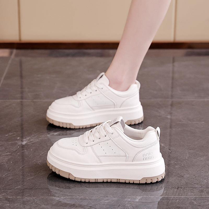 Damen Komfortable Sneaker mit dicker Sohle EB