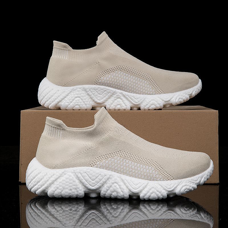 Damen Atmungsaktive Strick-Sneaker mit rutschfester Sohle EB