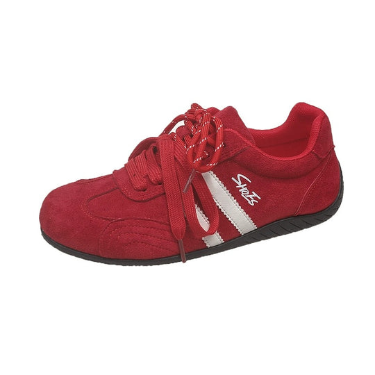 Damen Sportliche Sneaker mit rutschfester Gummisohle und atmungsaktivem Obermaterial EB