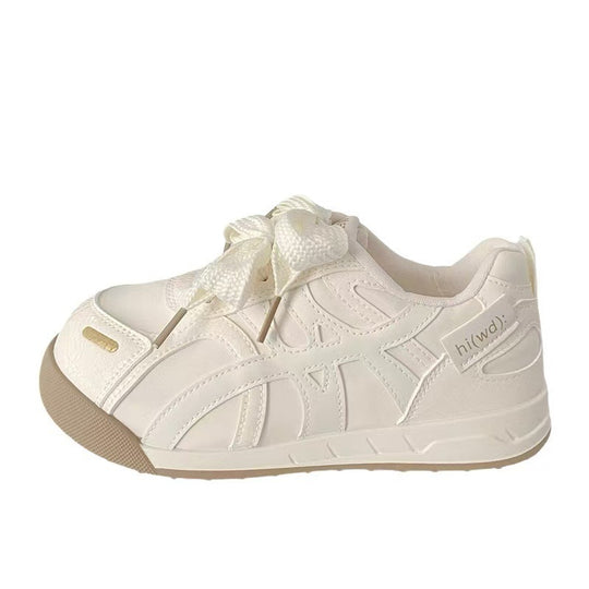 Damen Sportliche Sneakers mit verspielten Schnürdetails und modischem Obermaterial EB