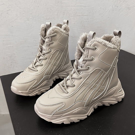 Damen Plüschgefütterte Winter Sneakers EB