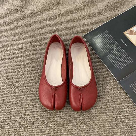 Damen Ballerinas mit eleganter Schlitz-Details und bequemer Innensohle EB