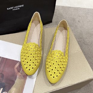 Damen Elegante Slipper mit atmungsaktiver Lochmuster-Oberfläche EB