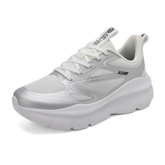 Damen sportive Laufschuhe mit atmungsaktivem Mesh-Obermaterial und flexibler Sohle EB