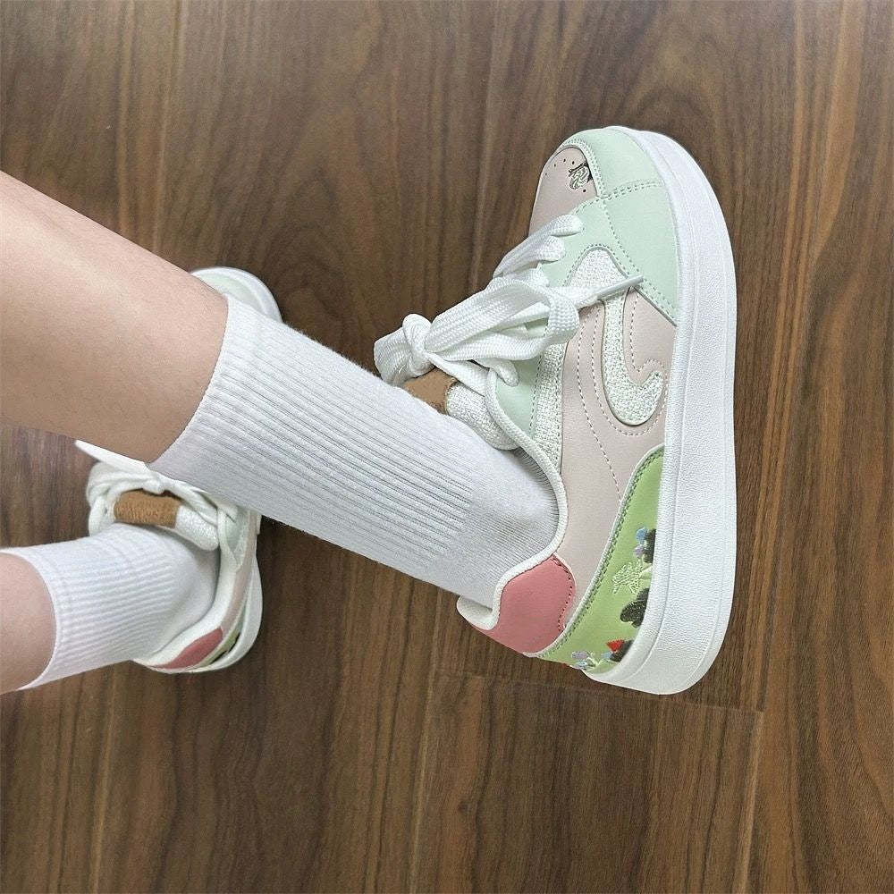 Damen Sneaker mit floralem Design und innovativer Polsterung EB