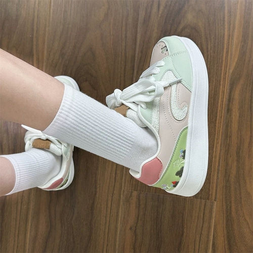Damen Sneaker mit floralem Design und innovativer Polsterung EB