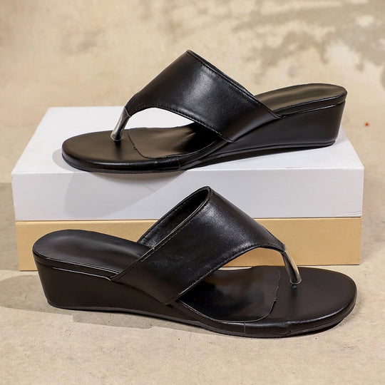 Damen Wedge-Sandalen mit komfortablem Fußbett und modischer Schnalle EB