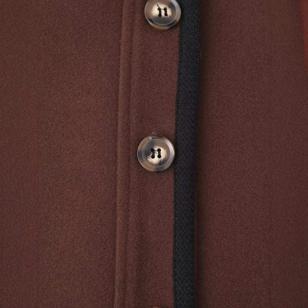 Damen elegante Blazerjacke aus hochwertigem Material mit Knopfverschluss EB