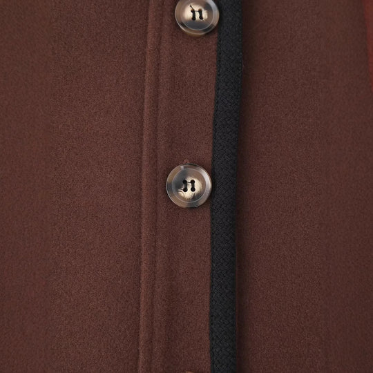 Damen elegante Blazerjacke aus hochwertigem Material mit Knopfverschluss EB