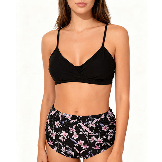 Damen BikinOberteil mit verstellbaren Trägern und floralem Print EB