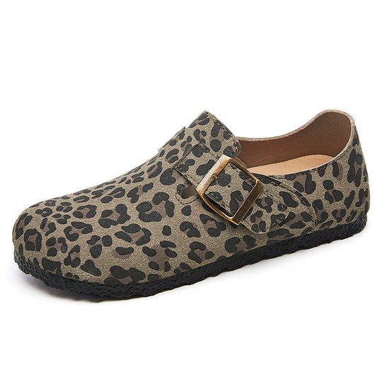 Damen Modische Clogs mit dekorativem Schnallenverschluss und rutschfester Sohle EB