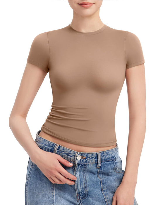 Damen Figurbetontes T-Shirt EB