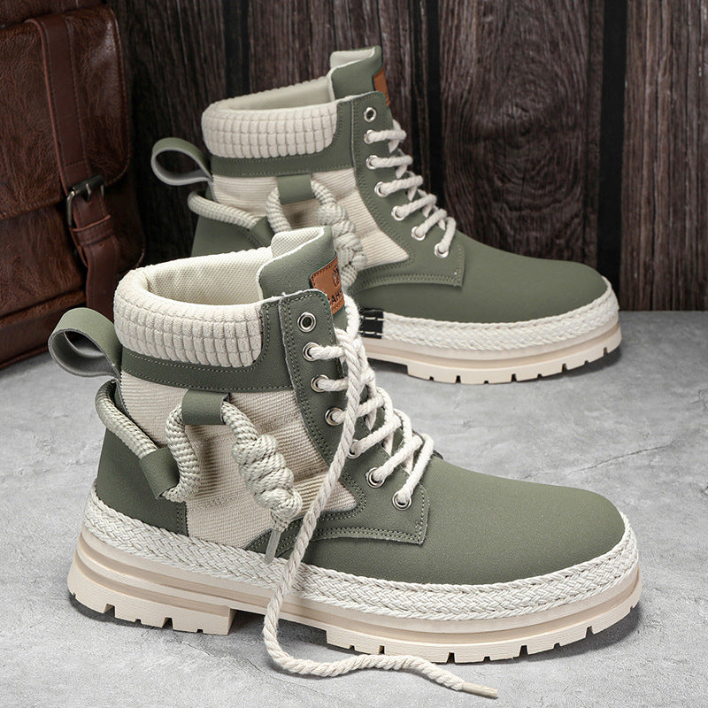 Damen modische und bequeme Winterstiefel mit hohem Kragen und rutschfester Sohle EB