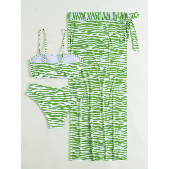Damen Bikini-Set mit modischem Wickelrock EB