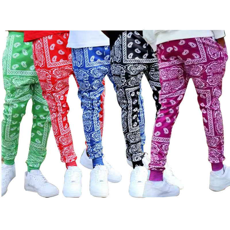 Herren Cargo-Jogginghose im extravaganten Paisley-Muster EB