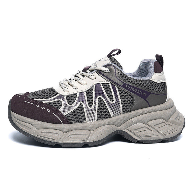Damen Sportliche Sneakers mit atmungsaktiver Mesh-Oberfläche und rutschfester Sohle EB 1771155244