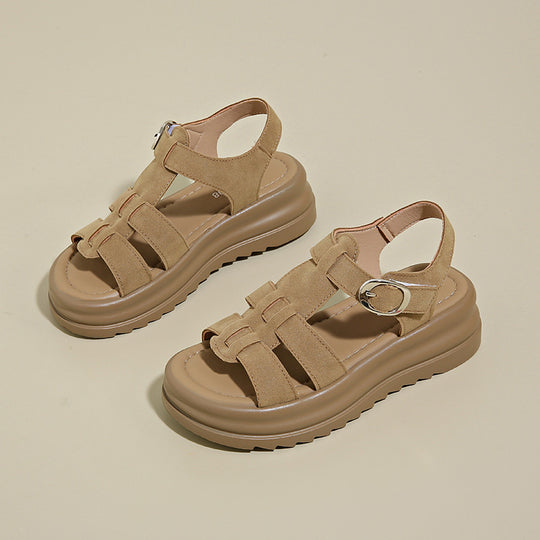 Damen komfortable Sandalen mit stylischem Riemendesign EB