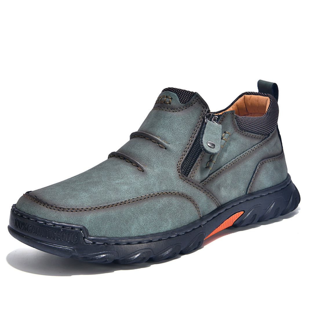 Herren Bequeme und elegante Stiefeletten mit Reißverschluss EB
