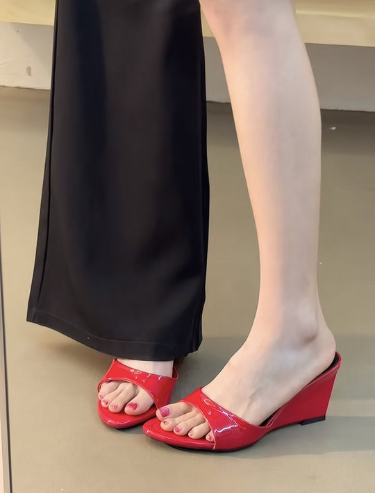 Damen Wedge-Sandalen mit elegantem Riemchen-Design EB