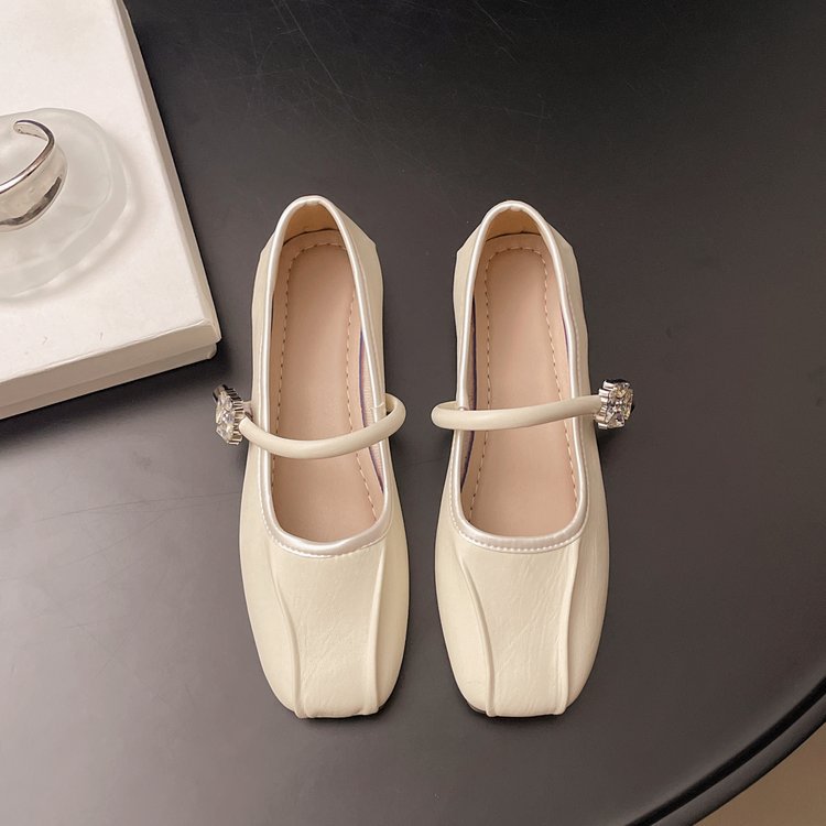 Damen elegante Ballerinas mit funkelndem Riemchen und modischem Design EB