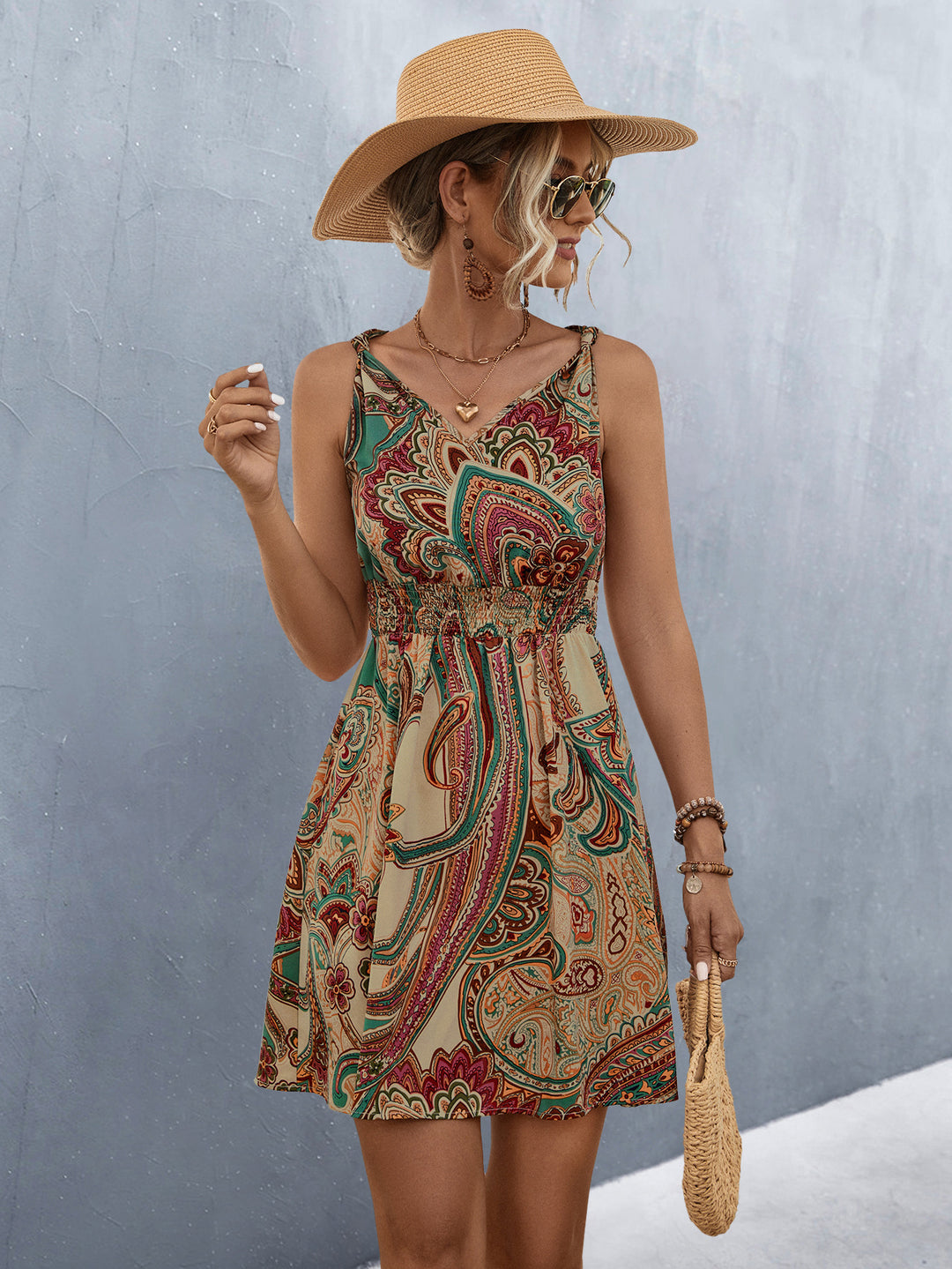 Damen Sommerkleid im Boho-Stil EB