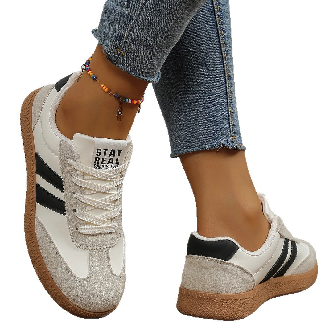 Damen Sneakers im sportlichen Retro-Design mit atmungsaktiven Mesh-Einsätzen und bequemer Sohle EB