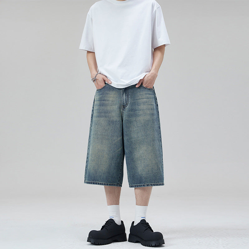 Damen Weite Denim-Culotte im lässigen Schnitt EB