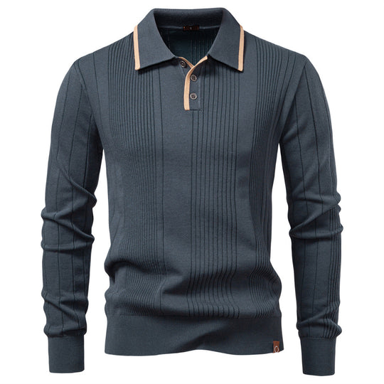 Herren Langarm Polohemd EB