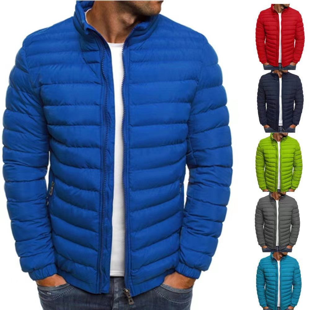 Herren leichte Steppjacke mit hohem Kragen und optimaler Isolierung EB