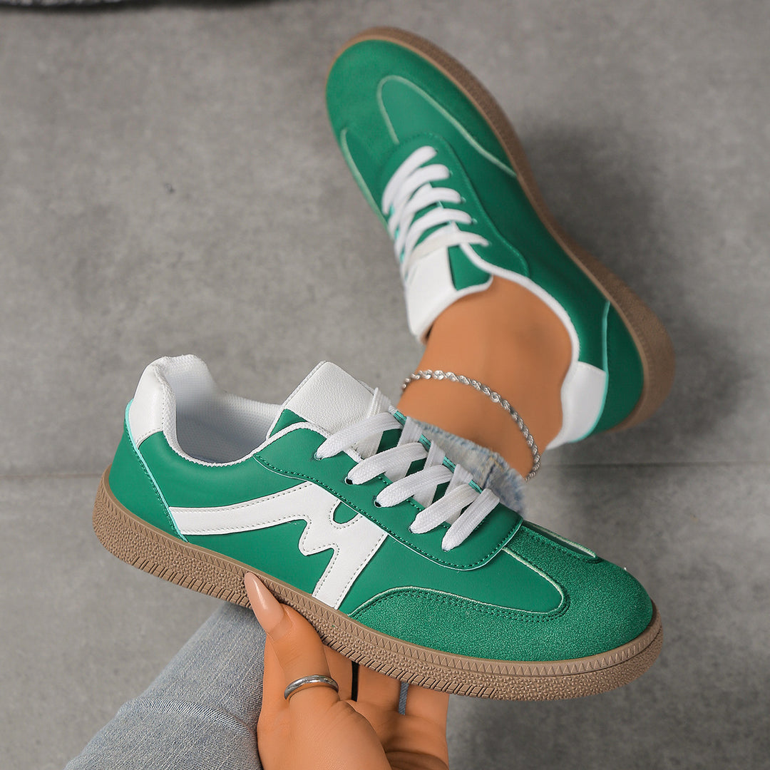 Damen Sportliche Sneakers mit hochwertigem Obermaterial und dämpfender Sohle EB