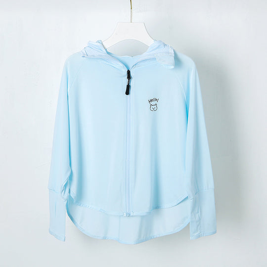 Damen Leichte Sportjacke mit Kapuze und atmungsaktiven Eigenschaften EB