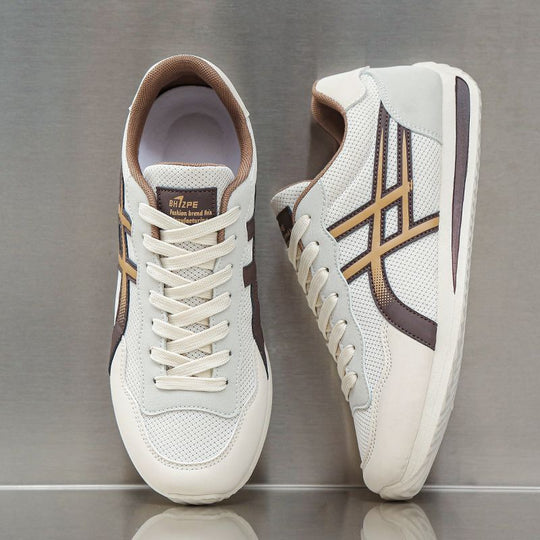 Damen Modische Sneakers mit atmungsaktiver Mesh-Oberfläche und federnder Sohle EB