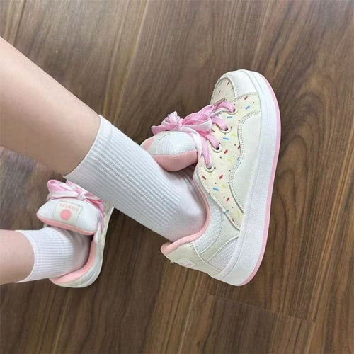 Damen Sportliche Sneaker mit fröhlichem Design und weicher Sohle EB