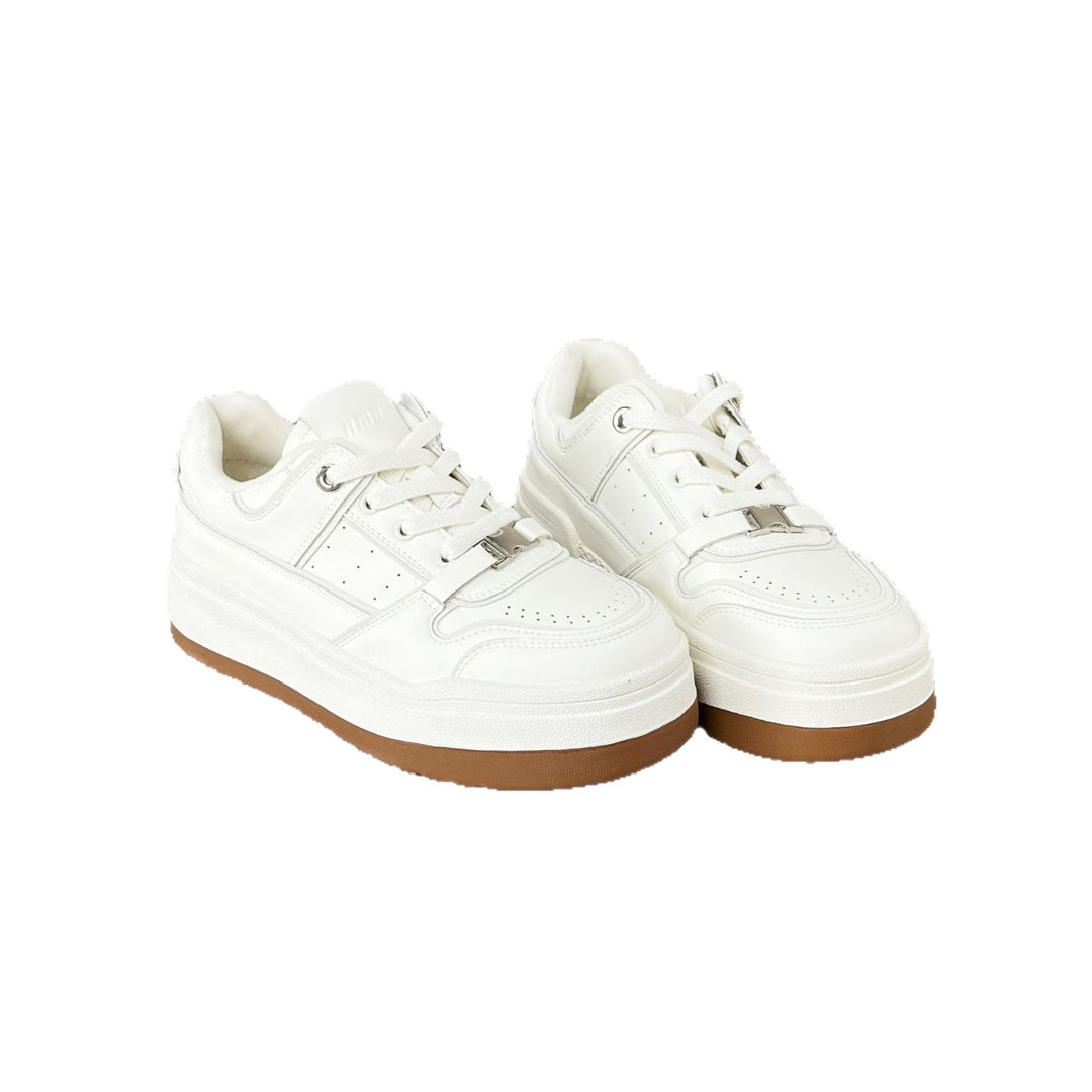 Damen Chunky Sneakers mit komfortablem Ansatz und trendiger Plateausohle EB