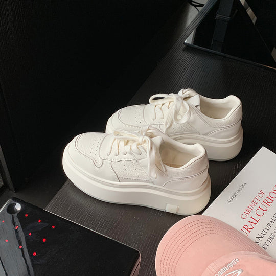Damen modische Plateau Sneakers mit strapazierfähigem Obermaterial EB