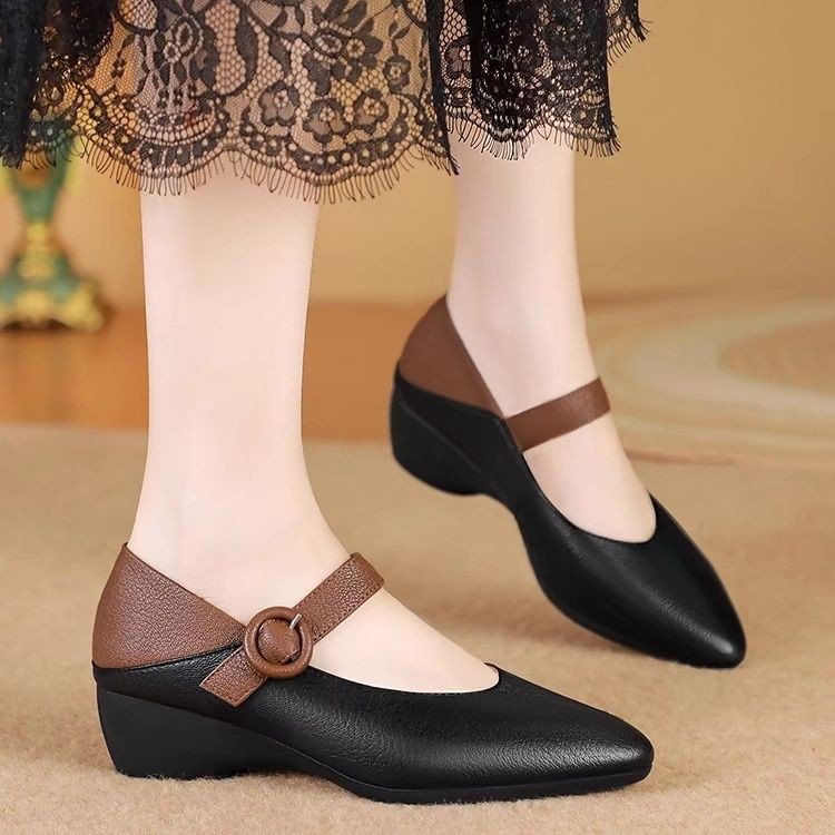 Damen elegante Sling-Pumps mit modischem Riemen und stabilem Absatz EB