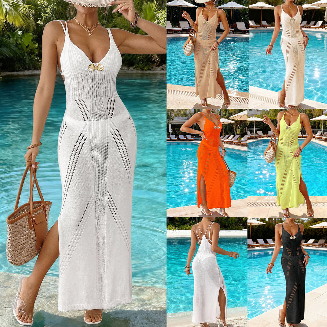 Damen Maxikleid mit raffinierten Ausschnitten EB