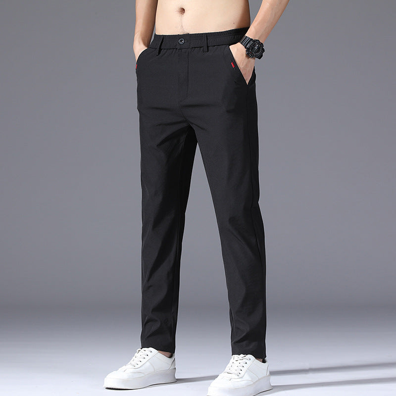 Herren modische und bequeme Chino-Hose mit elastischem Bund EB