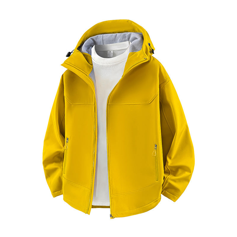Damen Modische Übergangsjacke mit hohem Kragen und funktionalen Reißverschlusstaschen EB